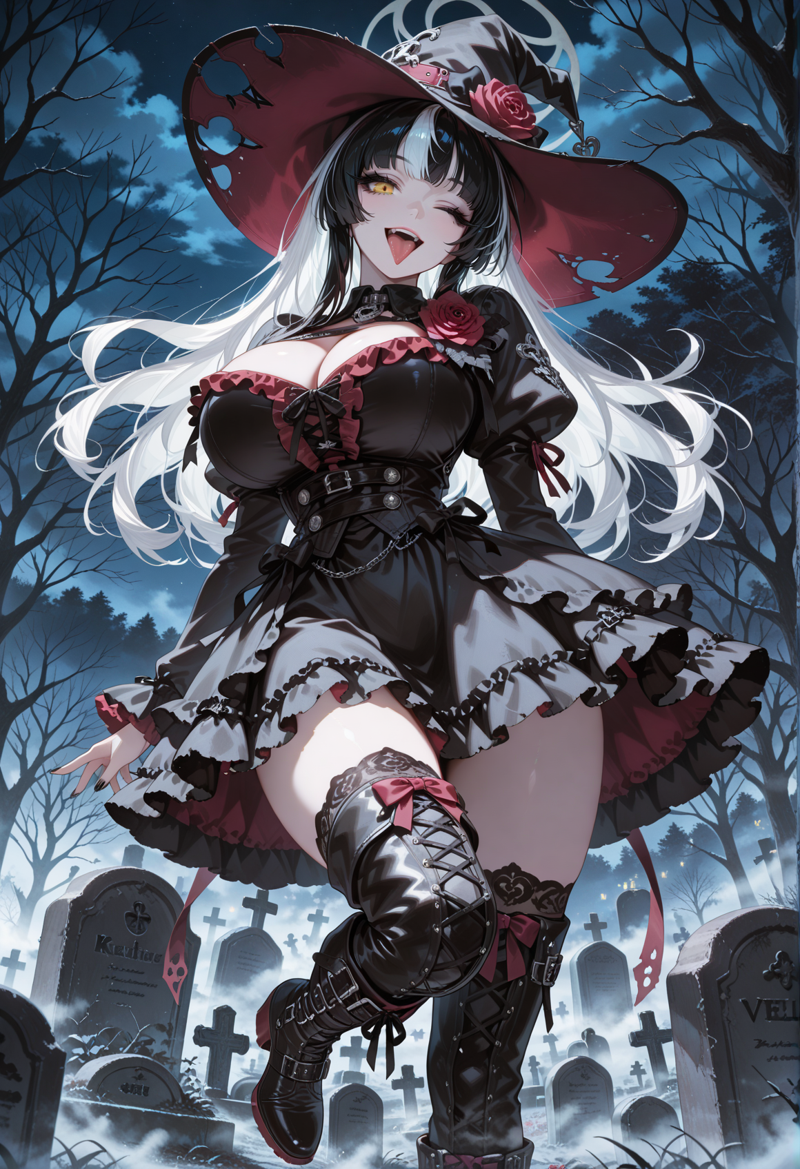 solo lora ba habuazami noobAIXL11EPS 0 9 forked tongue long hair multicolored hair black hair white.png